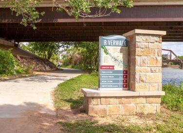 Downtown trail map for Waco Riverwalk